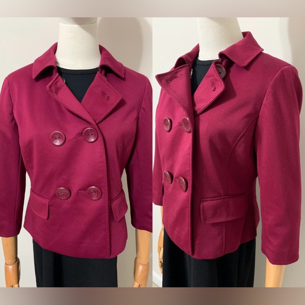 Anne Taylor Burgundy Suit Jacket